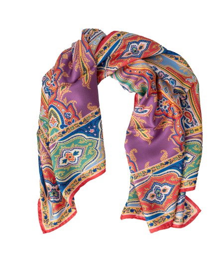 Shop ETRO  Foulard: Etro foulard di seta.
Foulard in twill di seta decorato con stampa multicolor.
Dimensioni: 90x90 cm.
Composizione: 100% seta.
Made in Italy.. WAXA0006 AV632-S9000